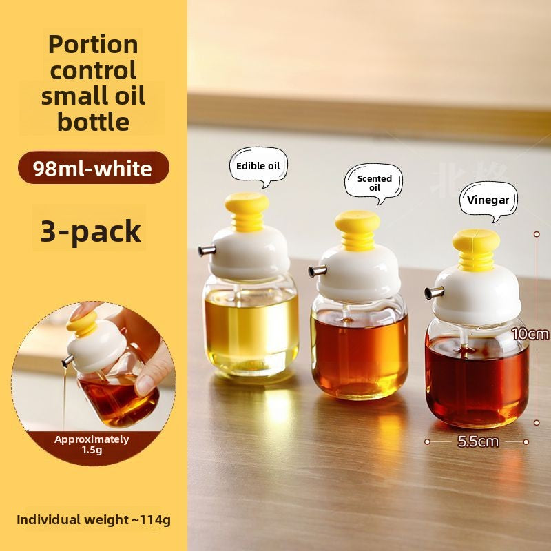 Mini Glass Condiment Dispenser Bottle