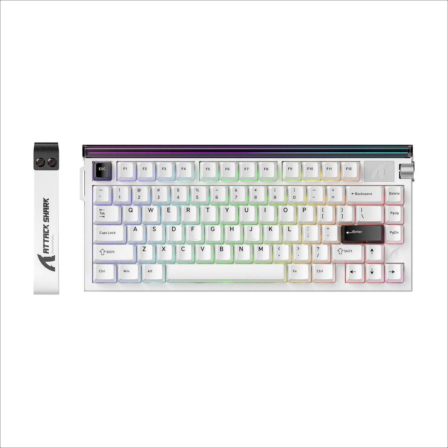Mechanical keyboard with light box wired