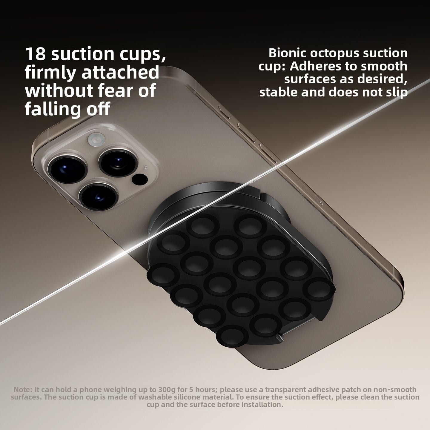Magnetic suction phone holder folding Maglock double head suction cup