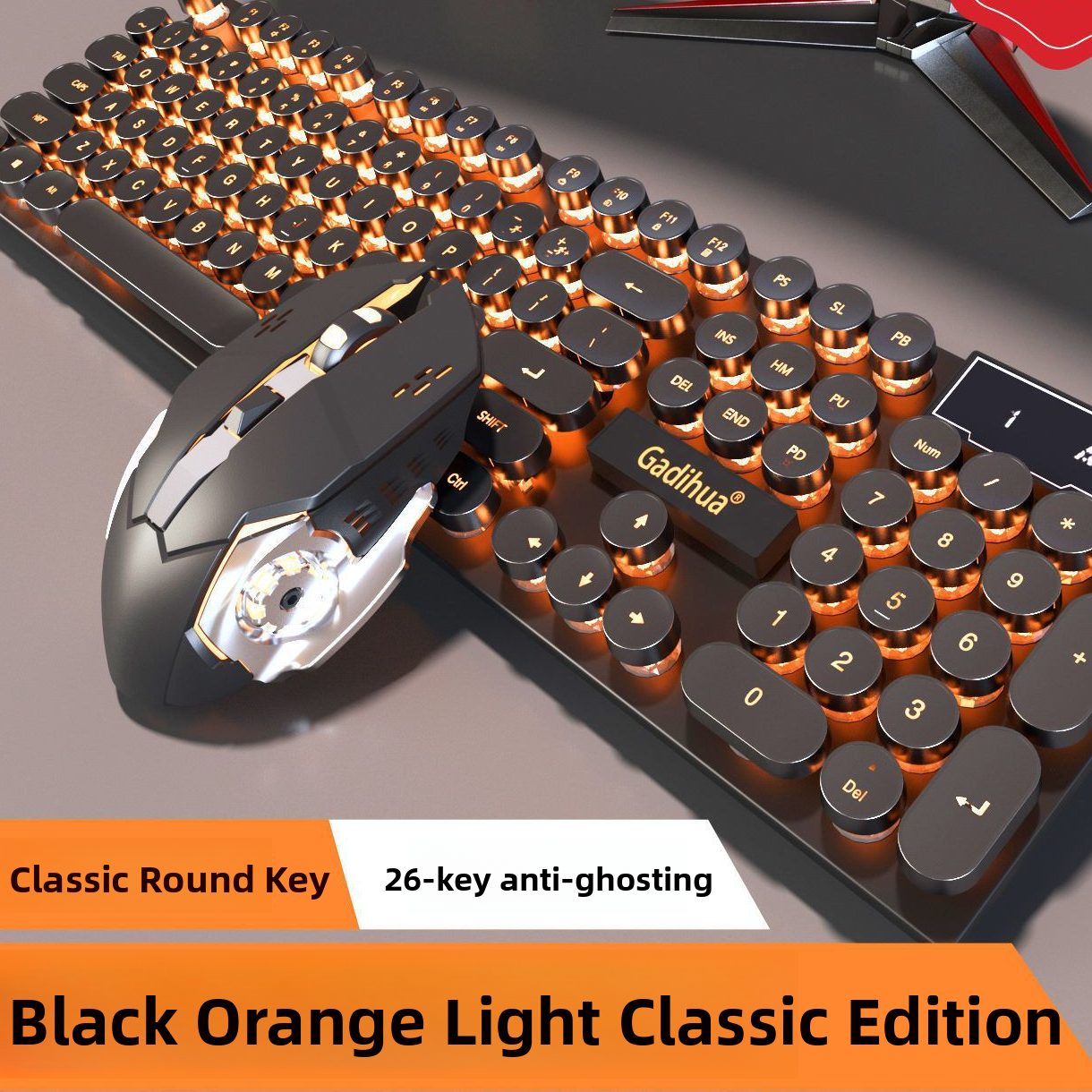 Mechanical Feel Gaming Keyboard and Mouse Set