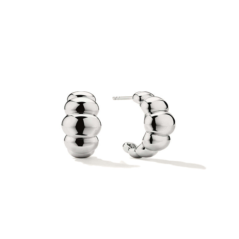 Geometric Twisted Stud Earrings