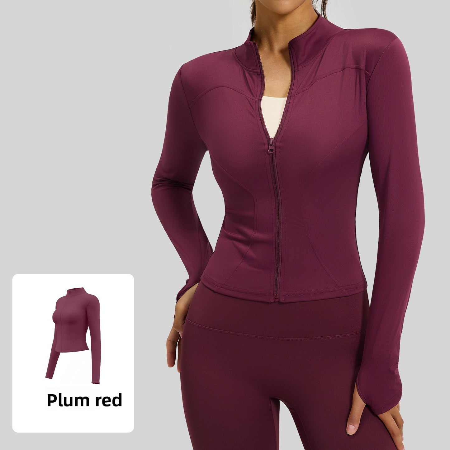 Women's fitted stretch yoga top
