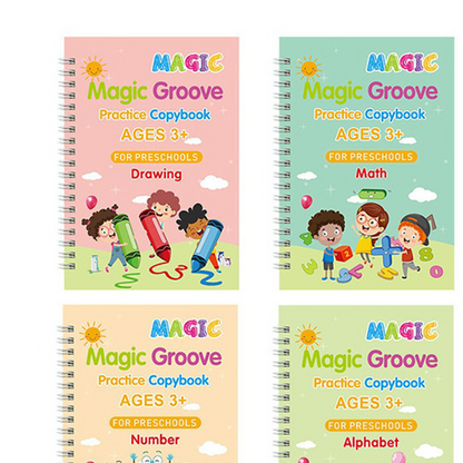 Reusable Magic Groove Calligraphy Practice Books