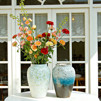 Handmade Glazed Ceramic Vase for Home Decoration