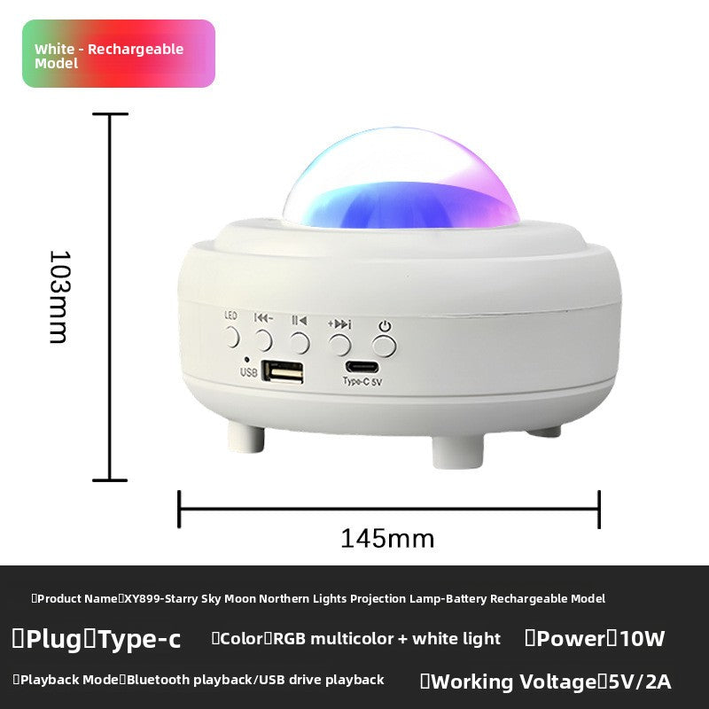 Bluetooth Aurora Projection Night Light
