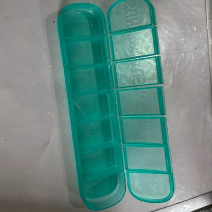 7 Compartment Portable Pill Organizer Box