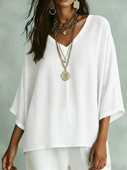 Women's Loose Fit V-Neck T-Shirt
