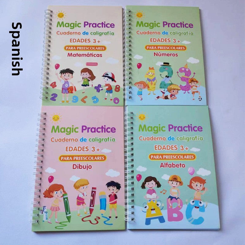 Reusable Magic Groove Calligraphy Practice Books