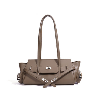 Genuine Leather Shoulder Handbag