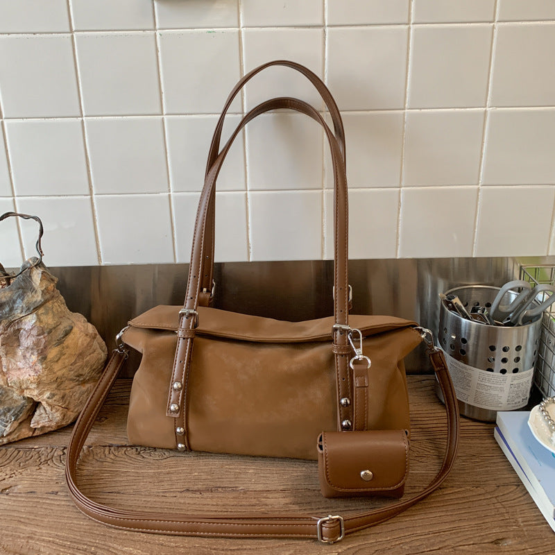 Casual Retro Frosted Crossbody Bag