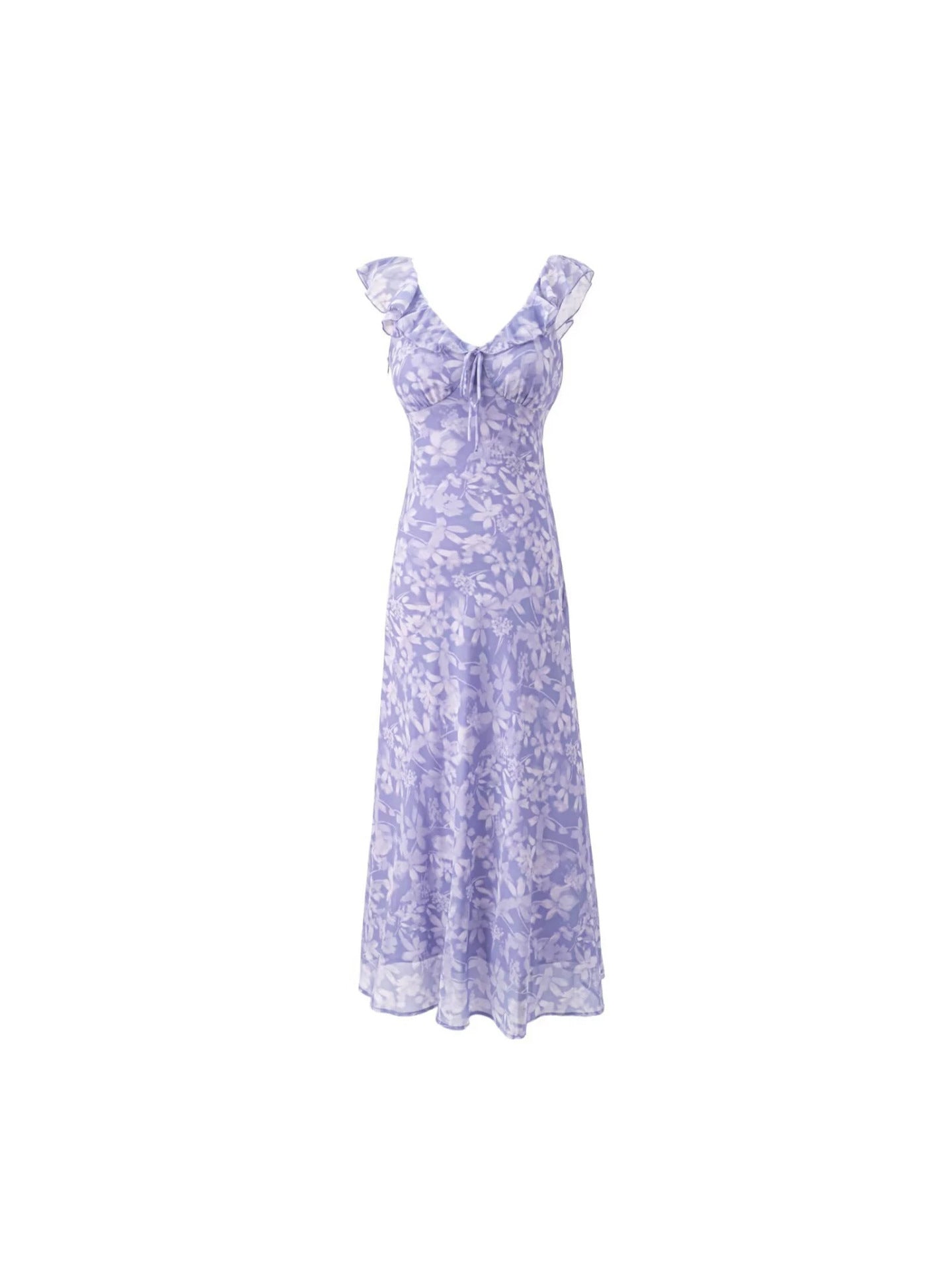 Floral Print Chiffon Dress