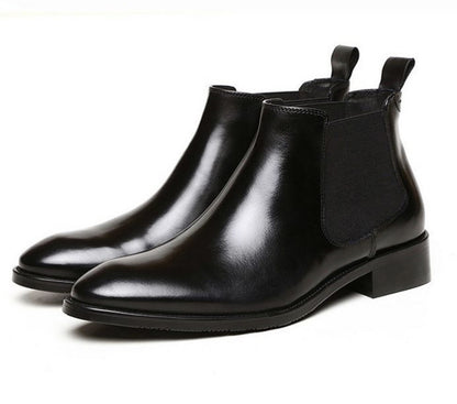 Mens Genuine Leather Chelsea Boots