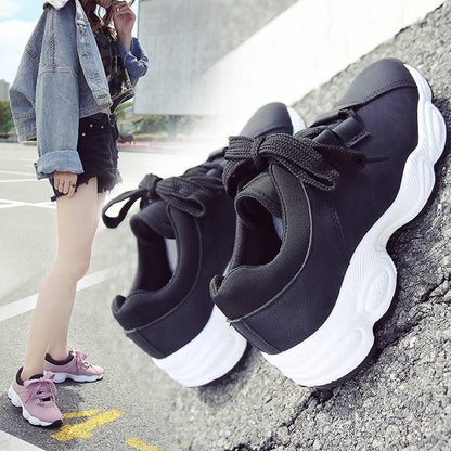 Women Casual Sports Shoes Thick Sole Running Sneakers