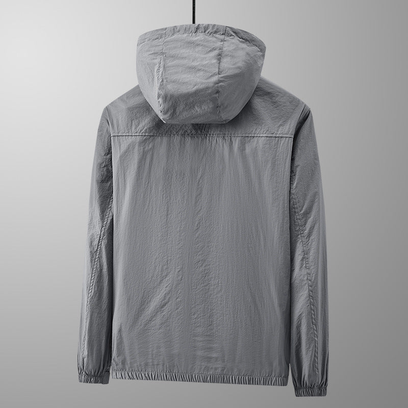 Mens Sun Protection Hooded Jacket