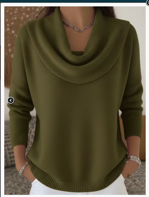 Womens Long Sleeve Pullover Sweater