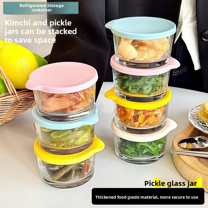 Pickles Fresh-keeping Box with Lid Glass Fresh-keeping Box for Refrigerator