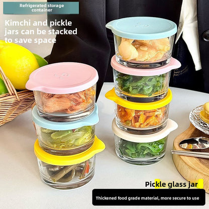 Pickles Fresh-keeping Box with Lid Glass Fresh-keeping Box for Refrigerator