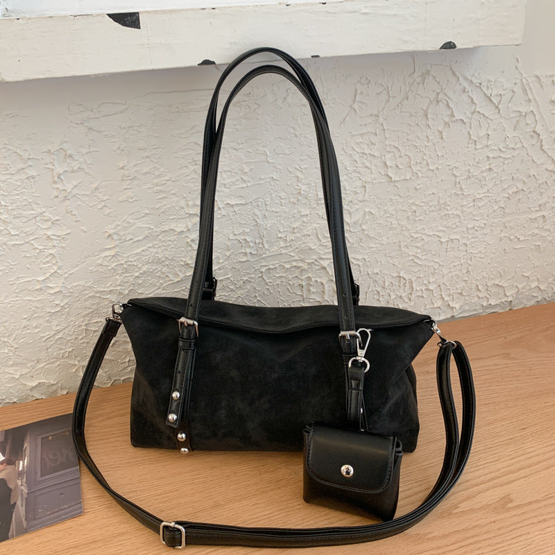 Casual Retro Frosted Crossbody Bag