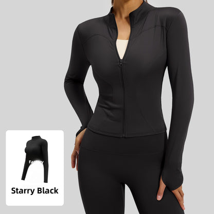 Women's fitted stretch yoga top