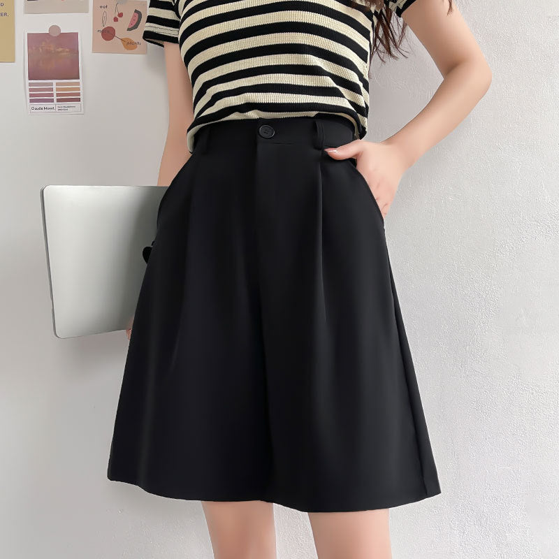 Casual Wide-Leg Shorts