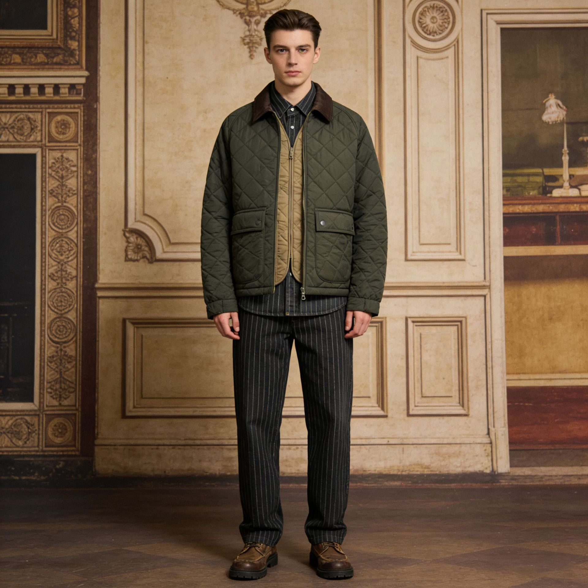 Classic Quilted Corduroy Jacket