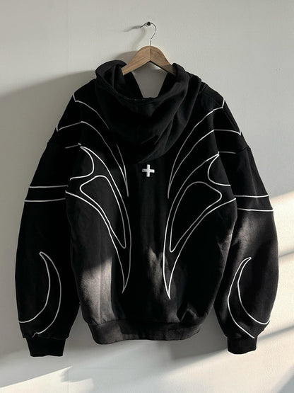 Stylish loose cardigan sweatshirt