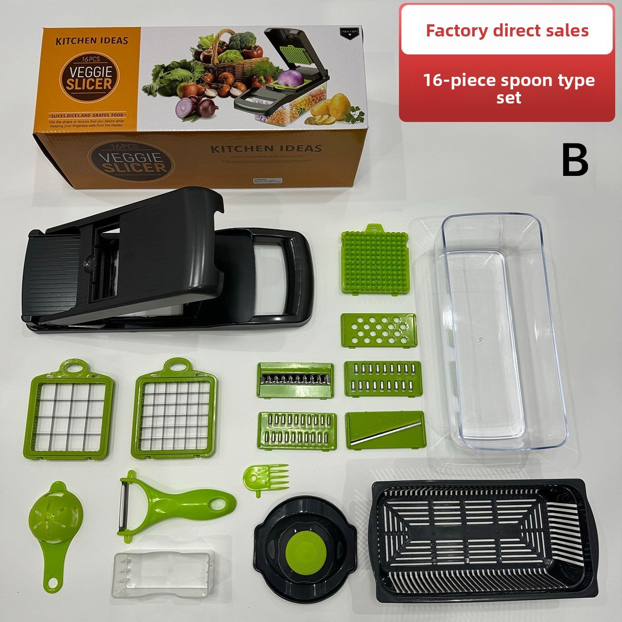 Multifunctional vegetable cutting artifact