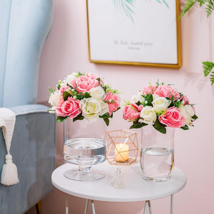 Simulated Rose Ball Decorative Floral Ornament