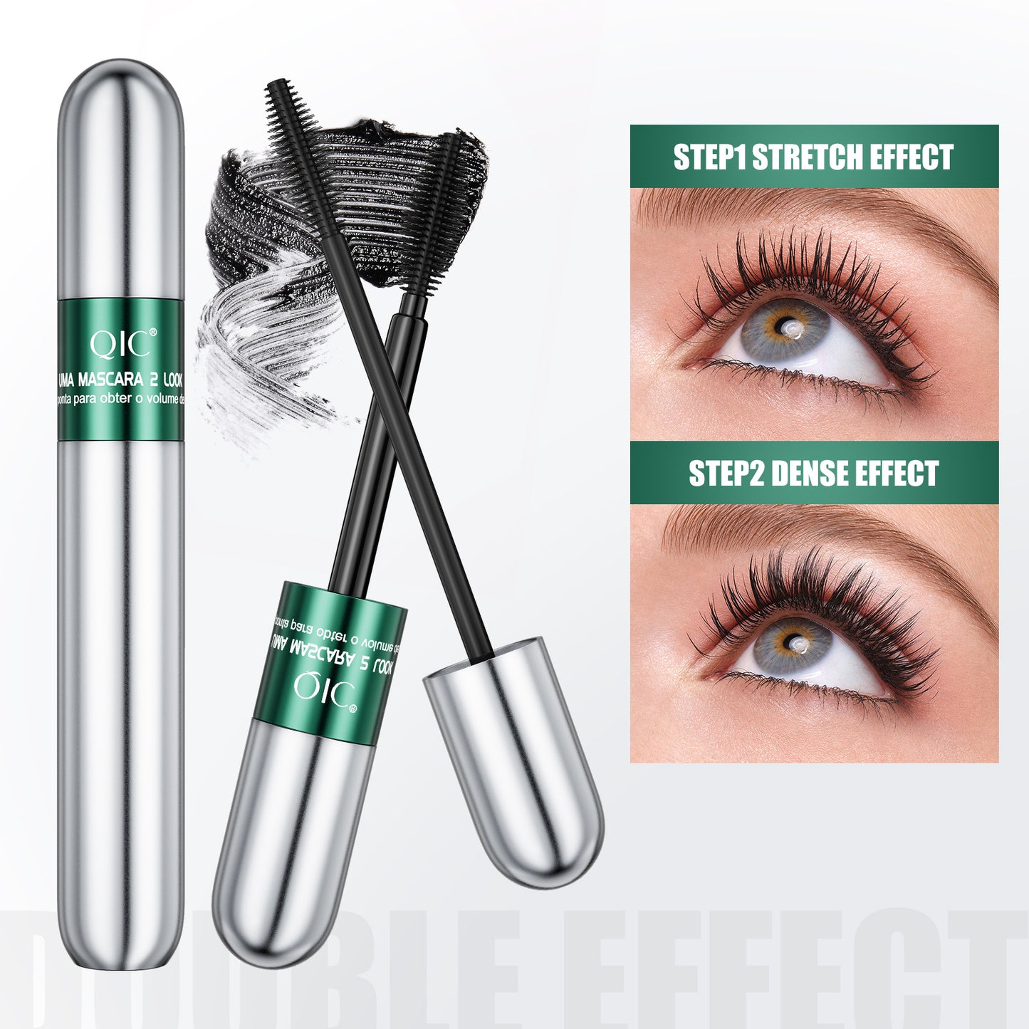 Waterproof long thick curly non-blooming mascara
