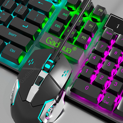 Mechanical Feel Gaming Keyboard and Mouse Set