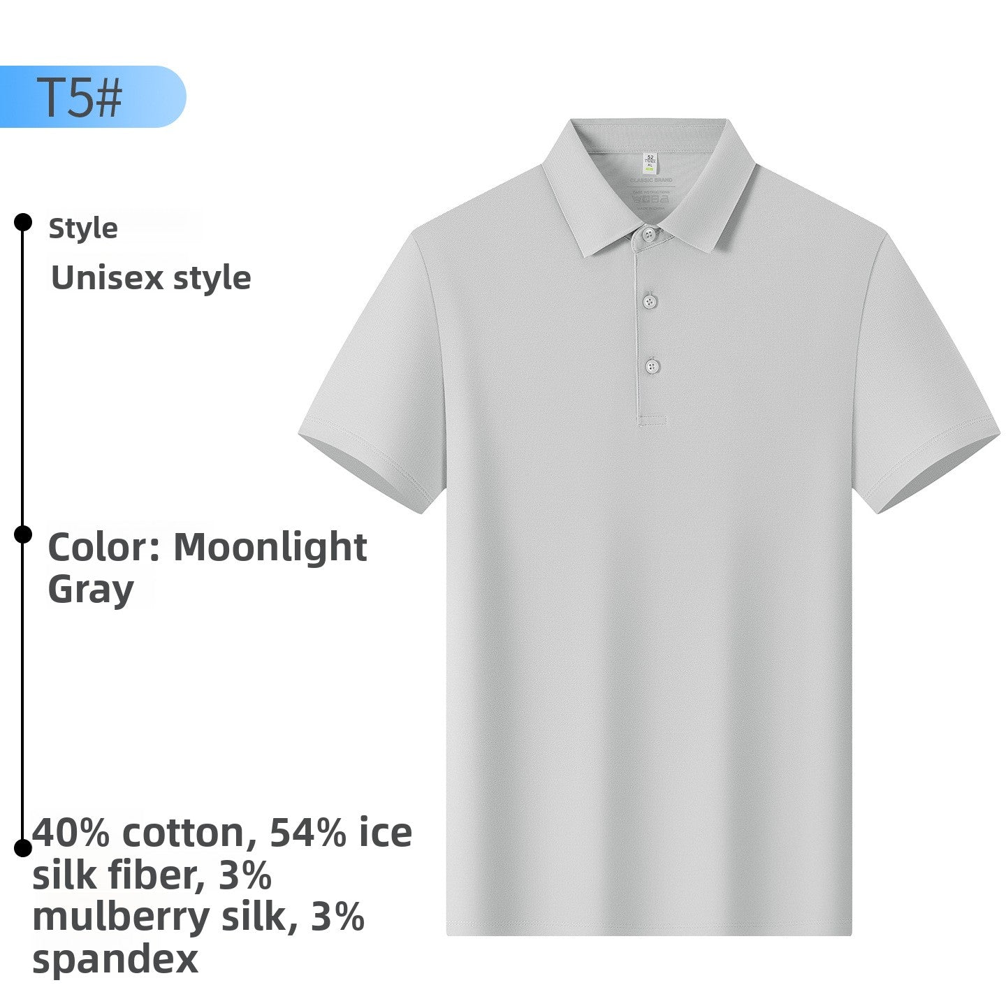 Mens Water-Gloss Polo Shirt