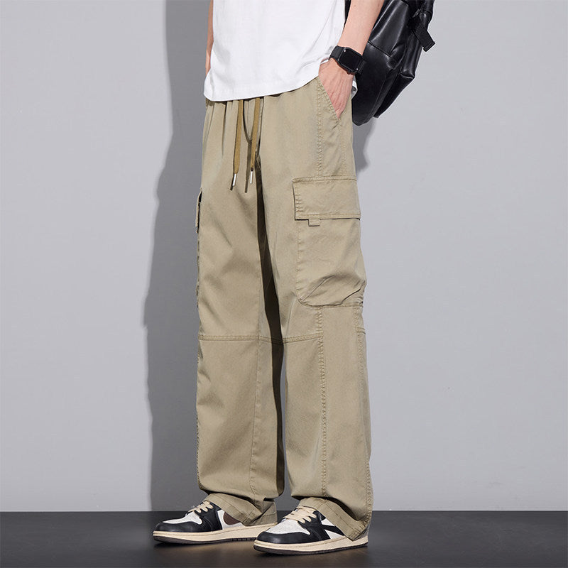 Summer Ice Silk Casual Cargo Pants for Men