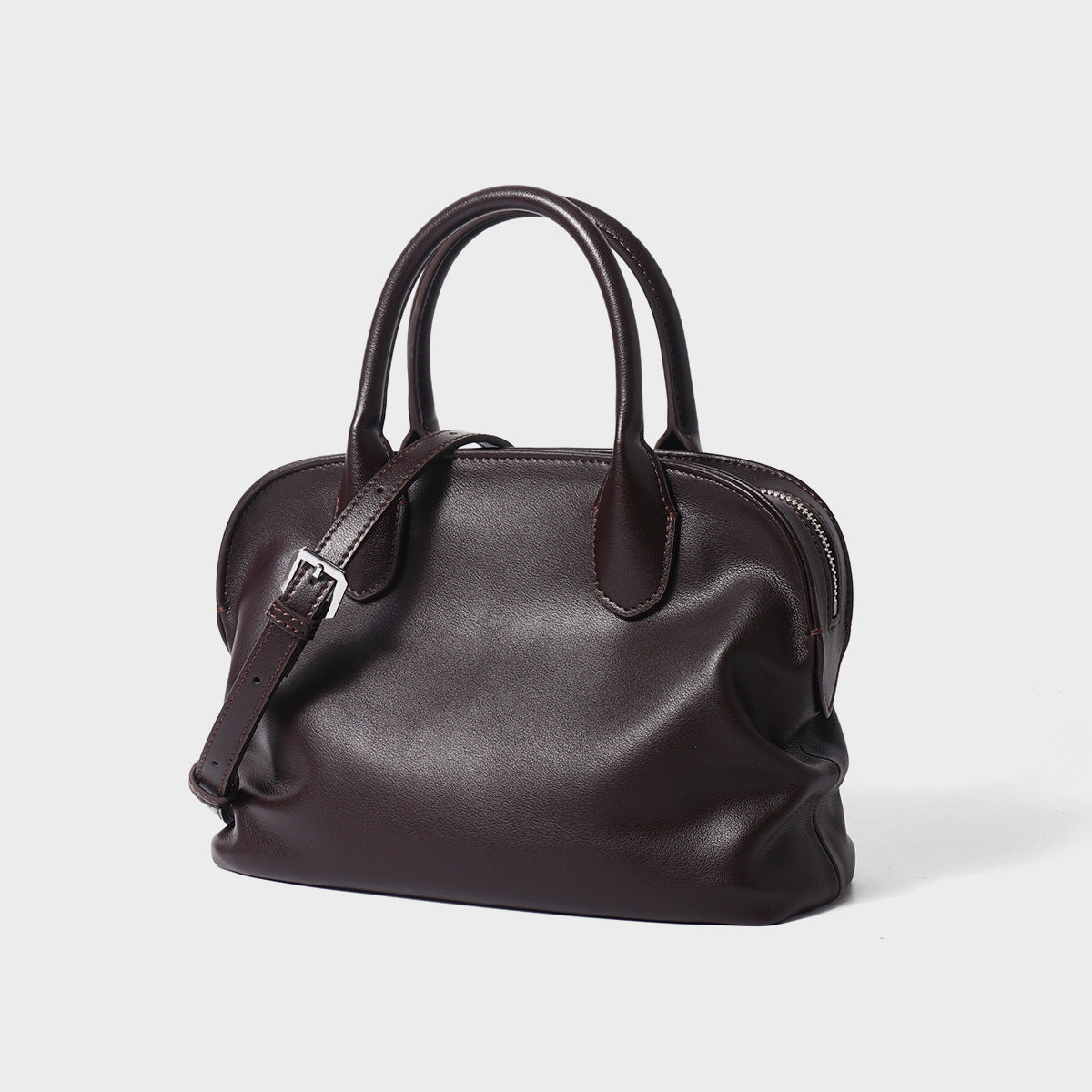 Premium Cowhide Shell Crossbody Bag