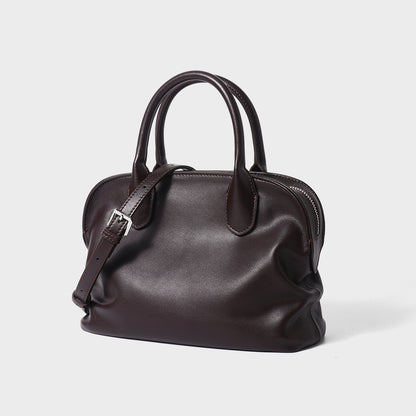 Premium Cowhide Shell Crossbody Bag