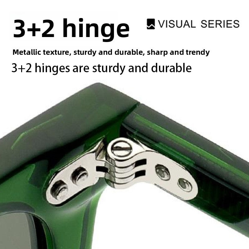 Classic Square Round Frame Polarized Sunglasses