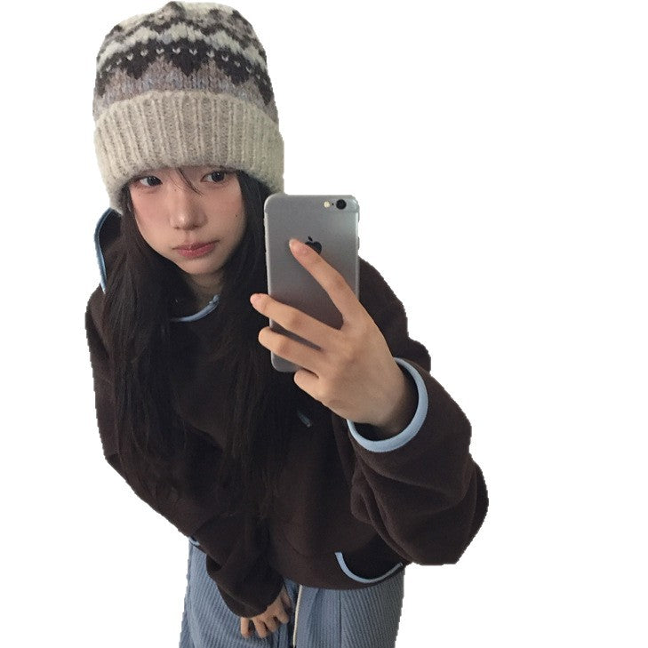 Women's Fleece Hooded Zip Up Jacket Double Pocket Casual Winter Coat