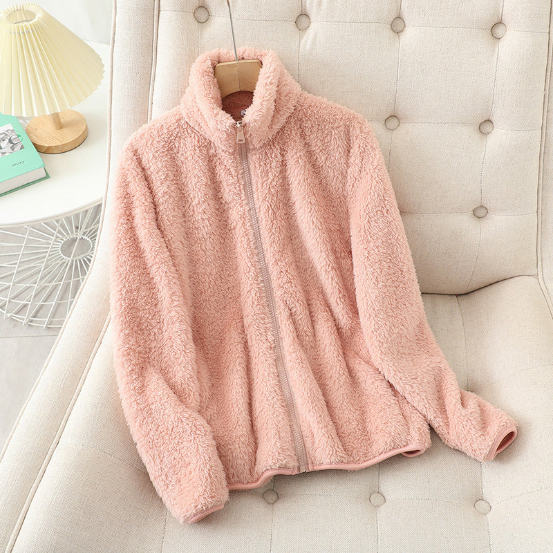 Double-Sided Plush Velvet Jacket
