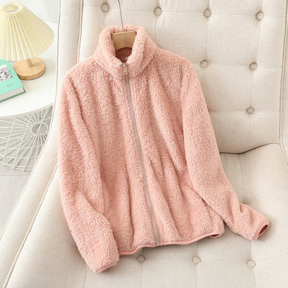 Double-Sided Plush Velvet Jacket