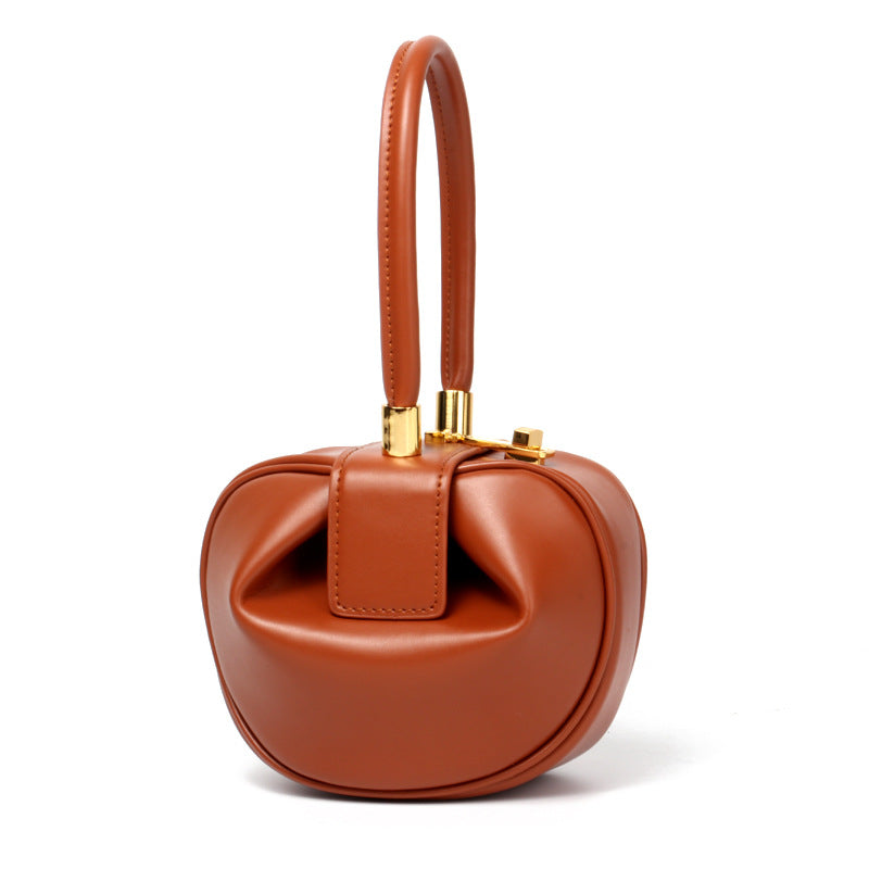 Women's Genuine Leather Dumpling Shoulder Bag