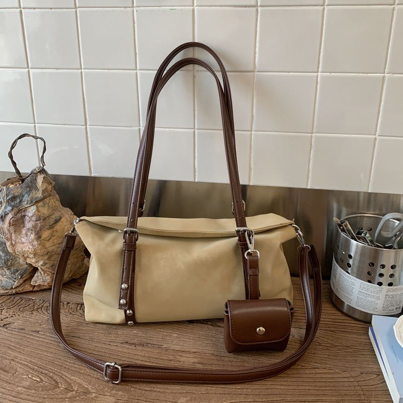 Casual Retro Frosted Crossbody Bag