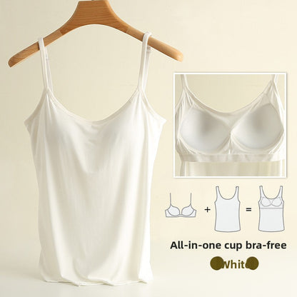 Camisole with built-in chest pads