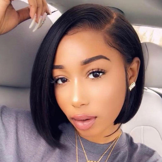 Short straight wig