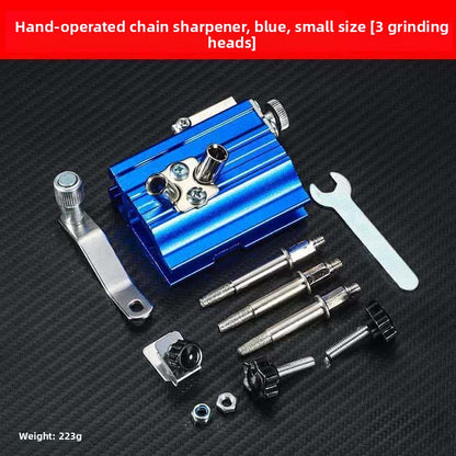 Hand-Cranked Chainsaw Chain Sharpening Tool