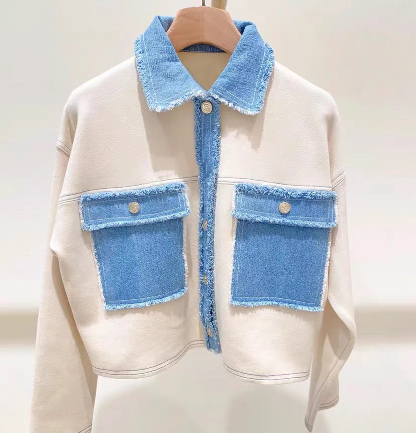 Knitted cardigan jacket