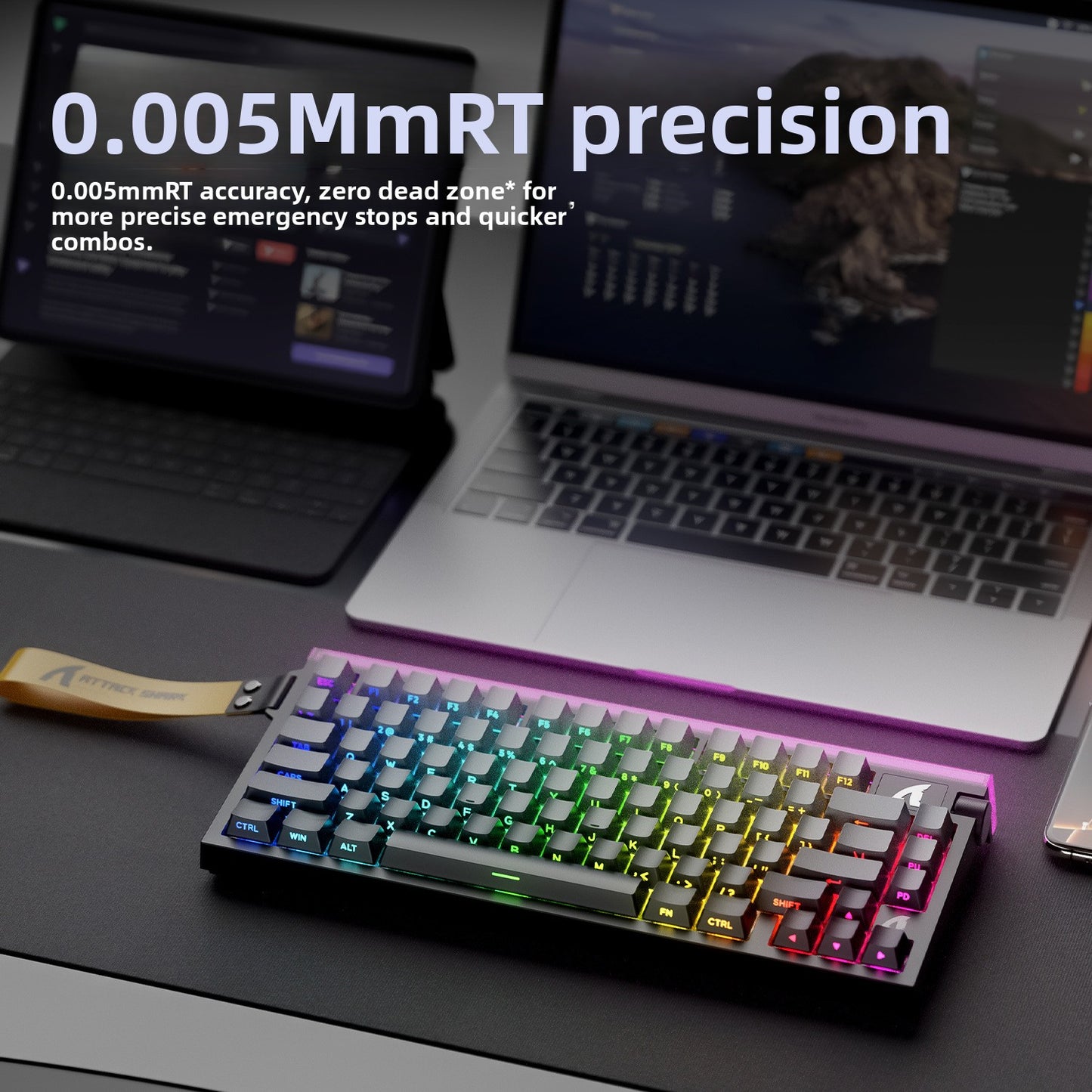 Mechanical keyboard with light box wired