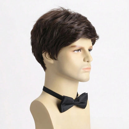 Men Short Curly Synthetic Wig