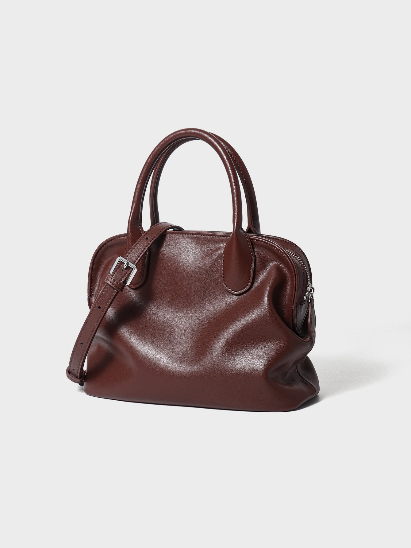 Premium Cowhide Shell Crossbody Bag