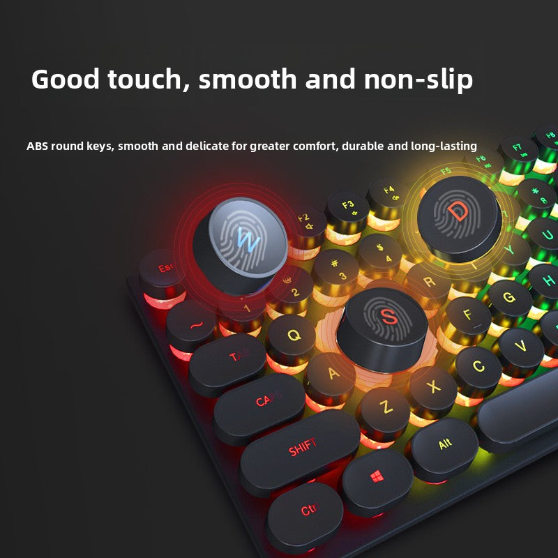 Mechanical Feel Gaming Keyboard and Mouse Set