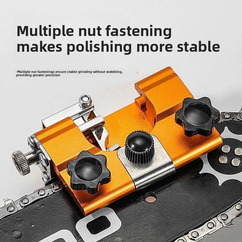 Hand-Cranked Chainsaw Chain Sharpening Tool