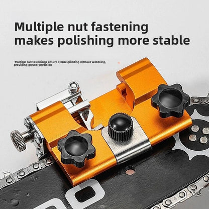 Hand-Cranked Chainsaw Chain Sharpening Tool